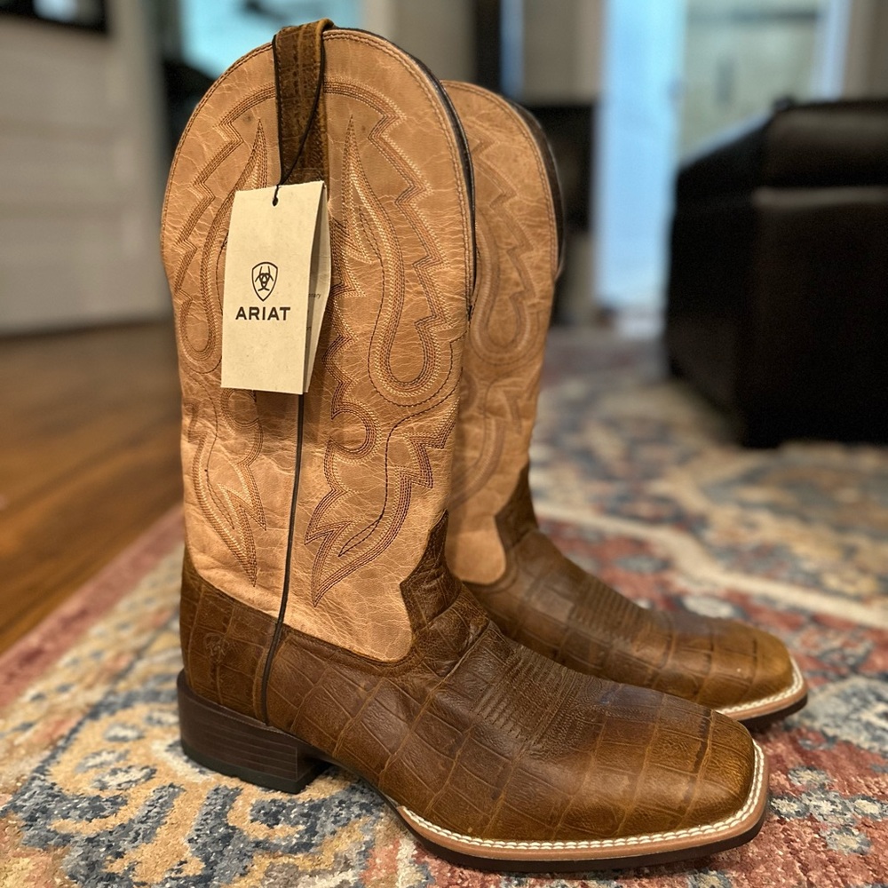 Men’s Ariat Barton Croc boots